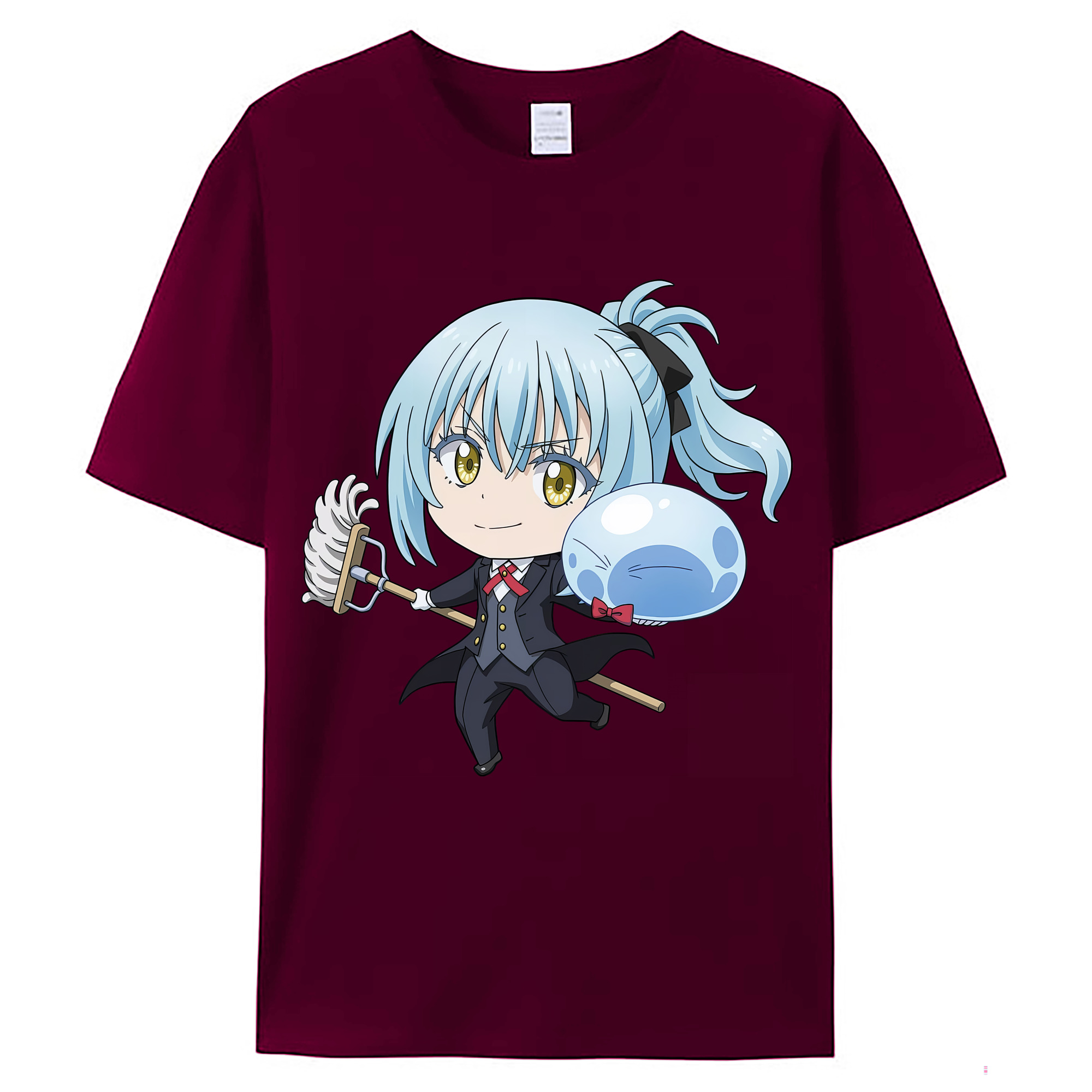 （画像用） 転スラ Regarding Reincarnated to Slime レディースカジュアルプリントTシャツ（綿100％）